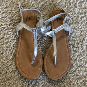 DB Studio Silver Strap Sandals